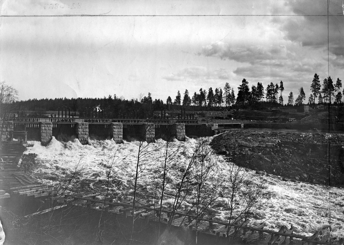 Trångfors vid Kolbäcksån, 1900.