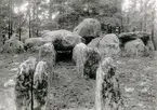 Planteringsförbundets Park, gånggriften Kyrkerör, åter restaurerad. Uppförd under den yngre stenåldern,ca 3 000 -
1 500 f. Kr. Gånggriften är en ättegrav för någon bondesläkt. På översidan av det stora takblocket finns en s.k. skålgrop, som har inborrats i rituellt syfte. Vid väganläggning 1859 borttogs det röse, som omslöt graven så att stenarna föll ned. Gånggriften restaurerades 1928. De yttre gångstenarnas ursprungliga läge kunde dock ej med säkerhet fastställas. Vid undersökning av kammarens södra del påträffades människoben, flintskärvor, bärnstenspärlor och genomborrade djurtänder. Det torde vara den enda stadspark i vårt land och kanske i norra Europa, som har en stenåldersgrav i ursprungligt läge inom sina gränser. Fynden förvaras i Statens Historiska Museum.