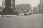 Lastbil med Hesselmanmotor, vid Trafalgar Square, London.