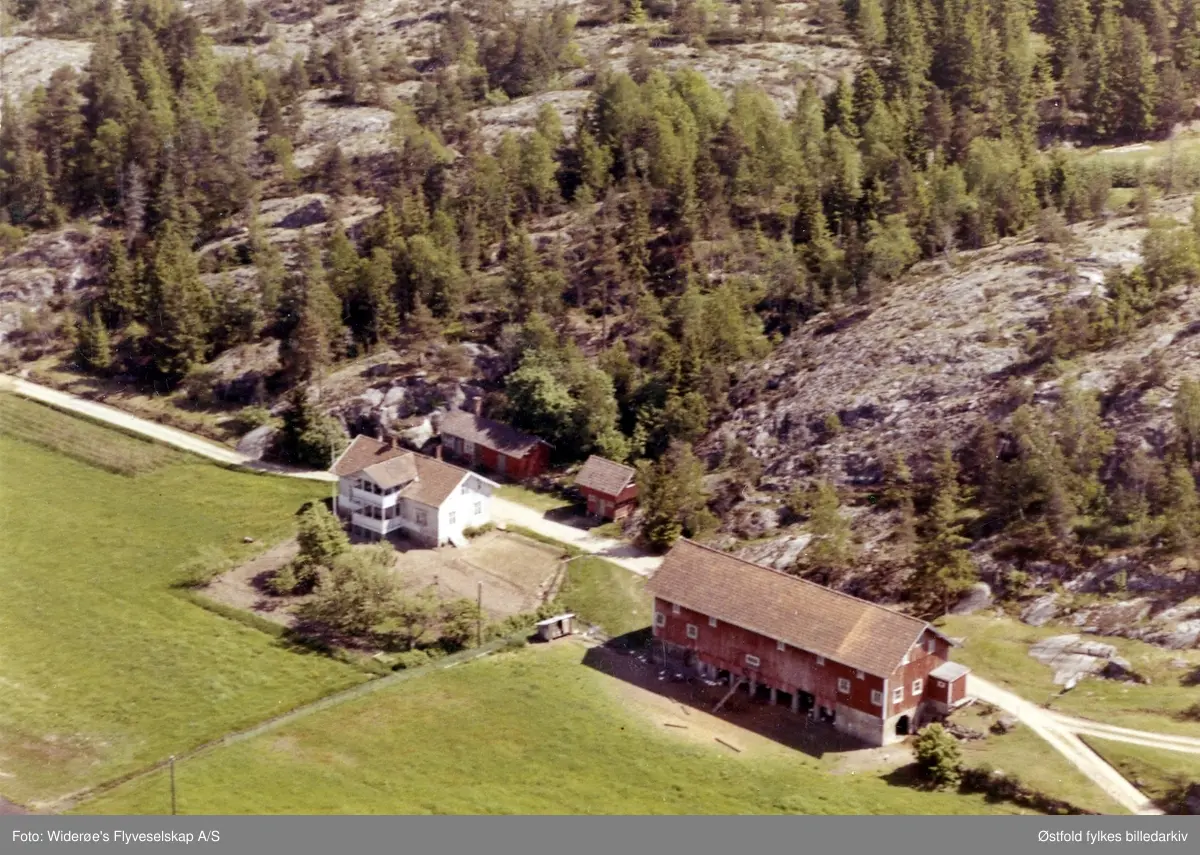 Skibakken, Berg i Halden, skråfoto 1960.