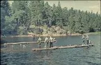 Signaltrupperna, S2 Karlsborg 1958.Simutbildning, Jutan-övningar på Vänern.