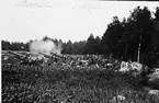 Haubits m/1939. 15 cm. V Kårdiv. A 6. Skarpskjutn vid Jordberga, Skåne.