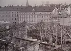 Bygget av Kungliga Operan, Stockholm 1891-1898. Ur album 