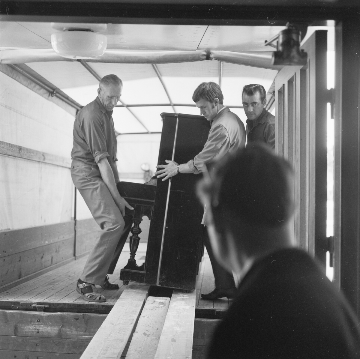 Gymnasieskola färdig i Tierp, Uppland, augusti 1971