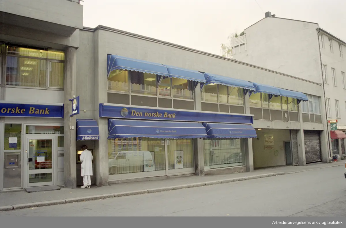 Bjerregaardsgate. Den Norske Bank. 16. oktober 1996