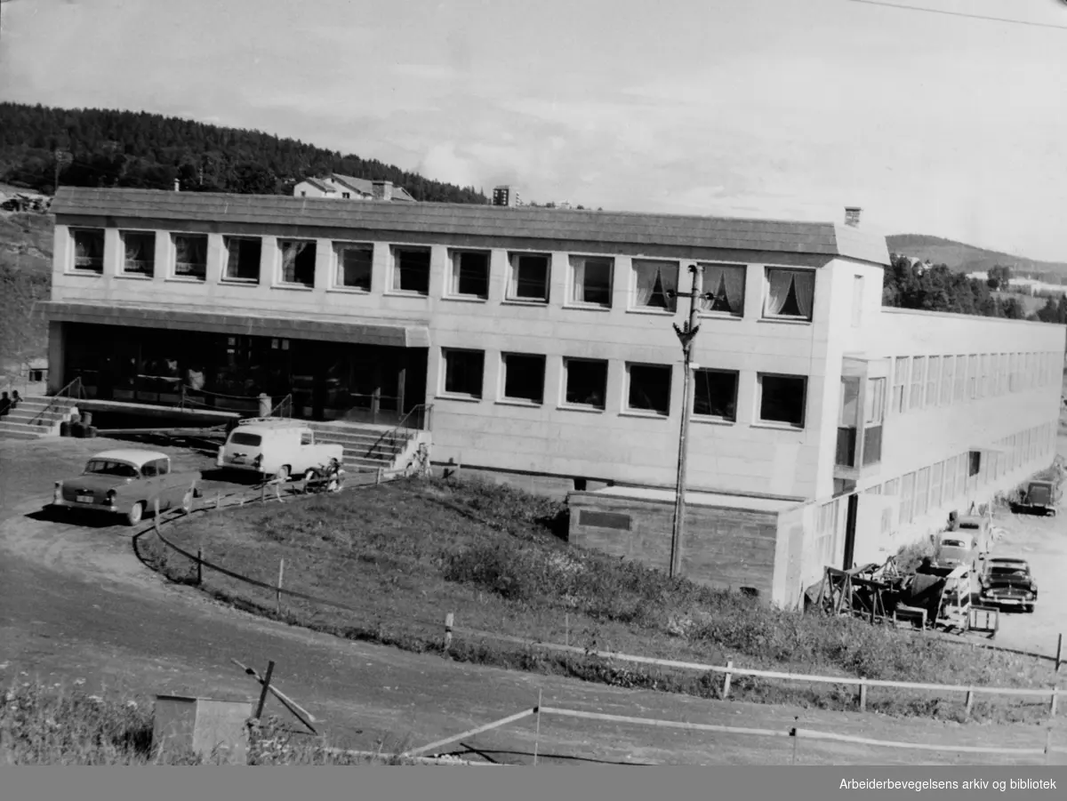 Biongs Lærvarefabrikk på Brobekk. 1960