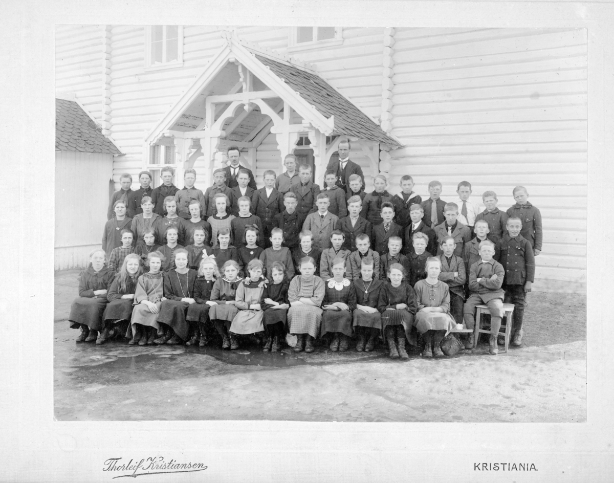 Gruppebilde, skole. Se også MINØ.035065