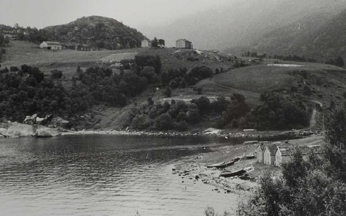 Leirfjord, Austvika. Fjord- og landbrukslandskap.
Bildet er brukt i Leirfjordkalenderen - september 2010.
Nytt bilde av motivet LEF.F.02304