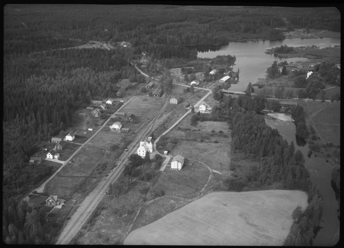 Flygfoto över Uttersberg.