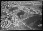 Flygfoto över stadsdel Gideonsberg, Bangatan/Hästhovsgatan, Västerås.