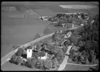 Flygfoto över Tillberga kyrka