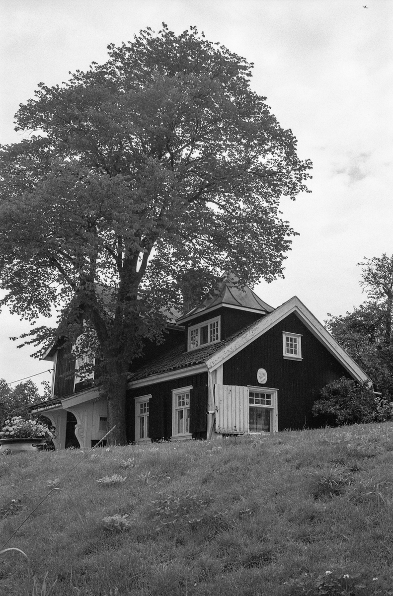 Diverse motiver fra Son sentrum. Villa i Strandvegen i Son, bebodd av Carl Dørnberger fra 1896. Kunstneren Arne Samuelsen (Tassulv) bor der nå.