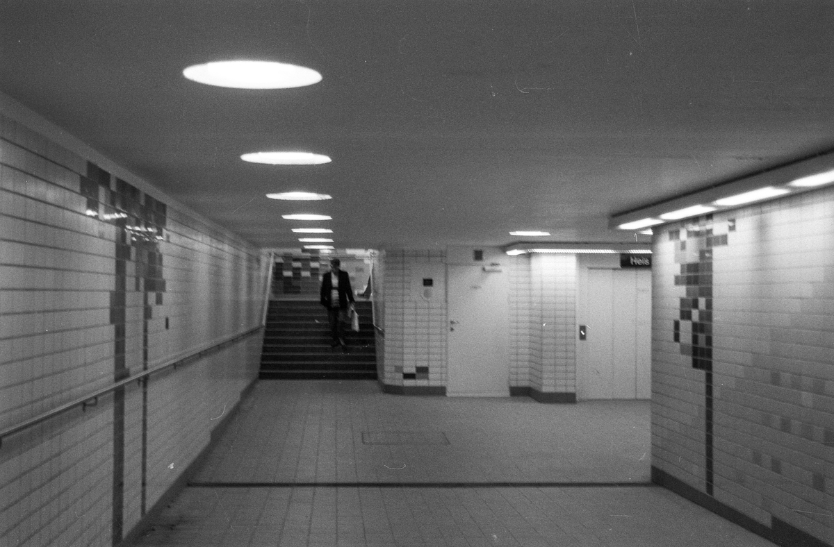 Diverse steder fra Ski sentrum. Jernbaneveien, Ski stasjon med undergangen, trapp til spor 2 og 3. Drosjebua, Elise Brekkebutikken. Inngangen til ØB. Rådhuset med plassen foran.
Fotograf: ØB Skole-elev