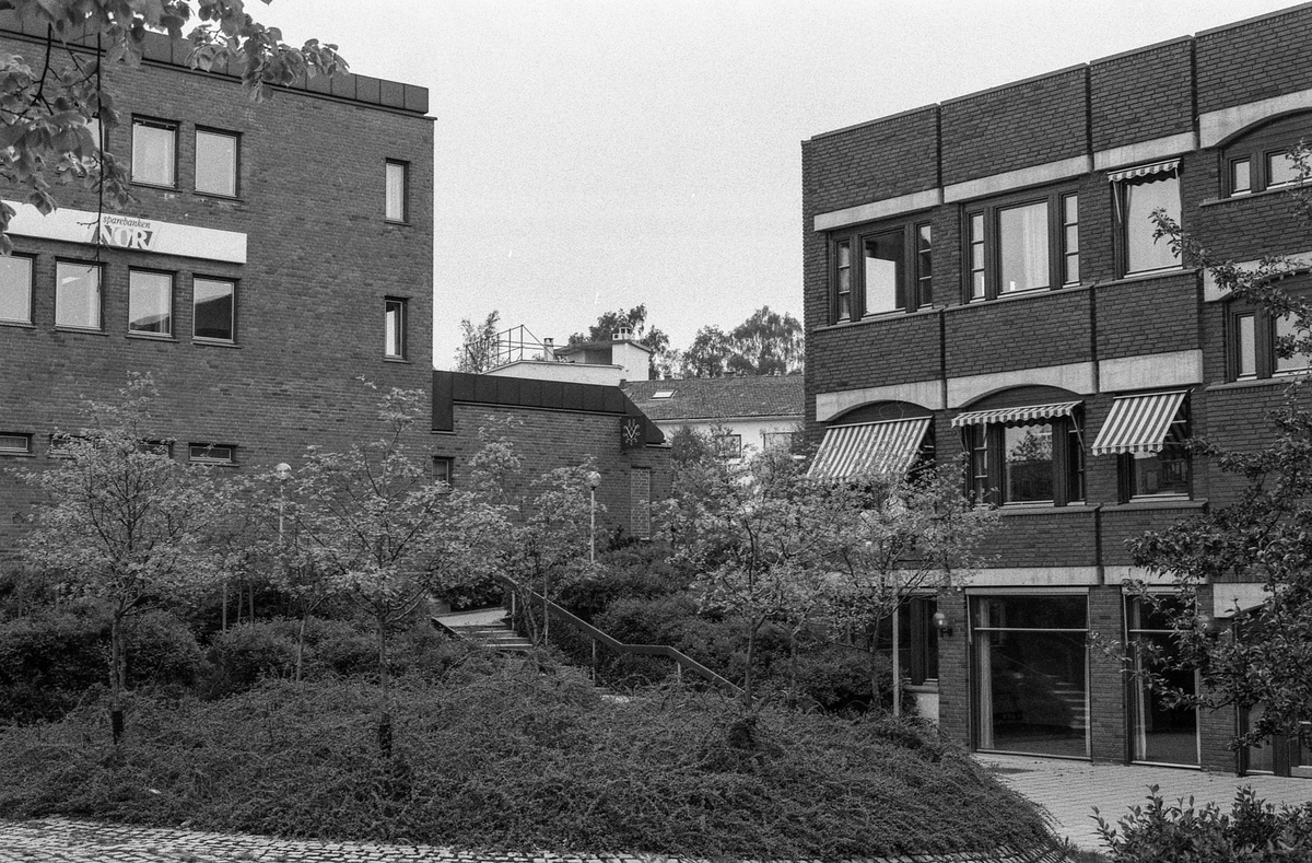 Diverse steder fra Ski sentrum. Jernbaneveien, Ski stasjon med undergangen, trapp til spor 2 og 3. Drosjebua, Elise Brekkebutikken. Inngangen til ØB. Rådhuset med plassen foran.
Fotograf: ØB Skole-elev