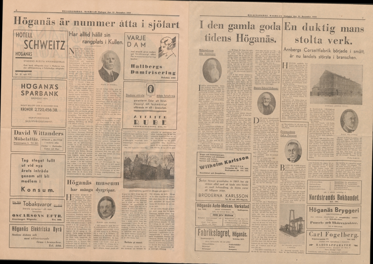 Höganäs stenkolsgruvors kronologi.
Ur Carl Sahlins bergshistoriska samling.
