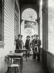 Funksjonærar på Grand Hotel 17. mai 1907.