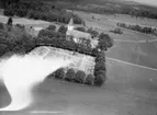 Flygfoto över Forserums kyrka i Nässjö kommun. Nr K 309.