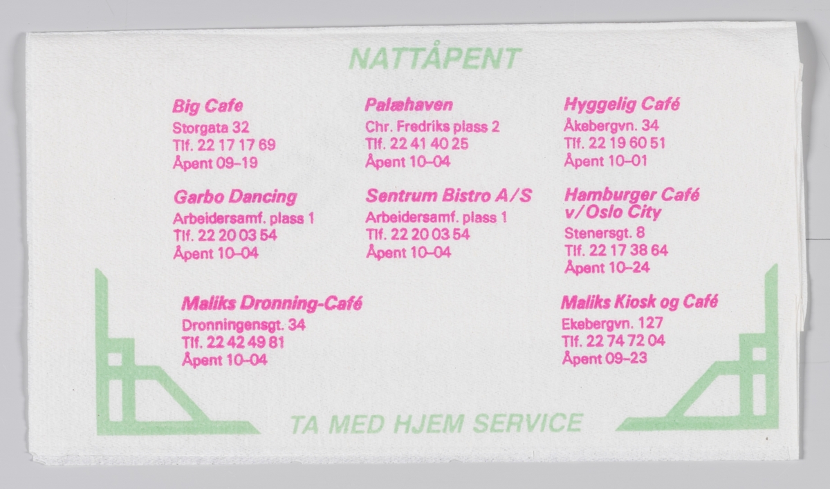 Stiliserte japansk inspirerte bærebjelker og reklametekst for Maliks Cafè og Bistro.

Maliks kafè er en internasjonal kjede av kafeer som også har kafeer i Norge.

Reklame for samme firma på MIA.00007-004-0152.