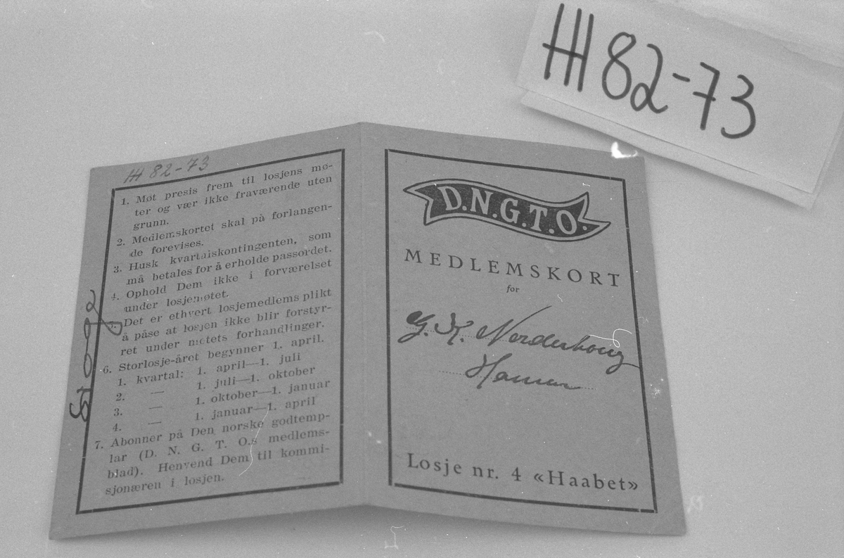 Medlemskort