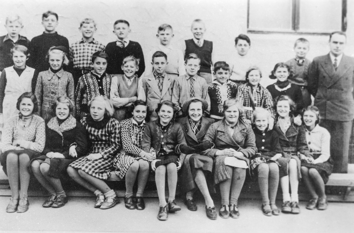 Skuleklasse på Odda Barneskole