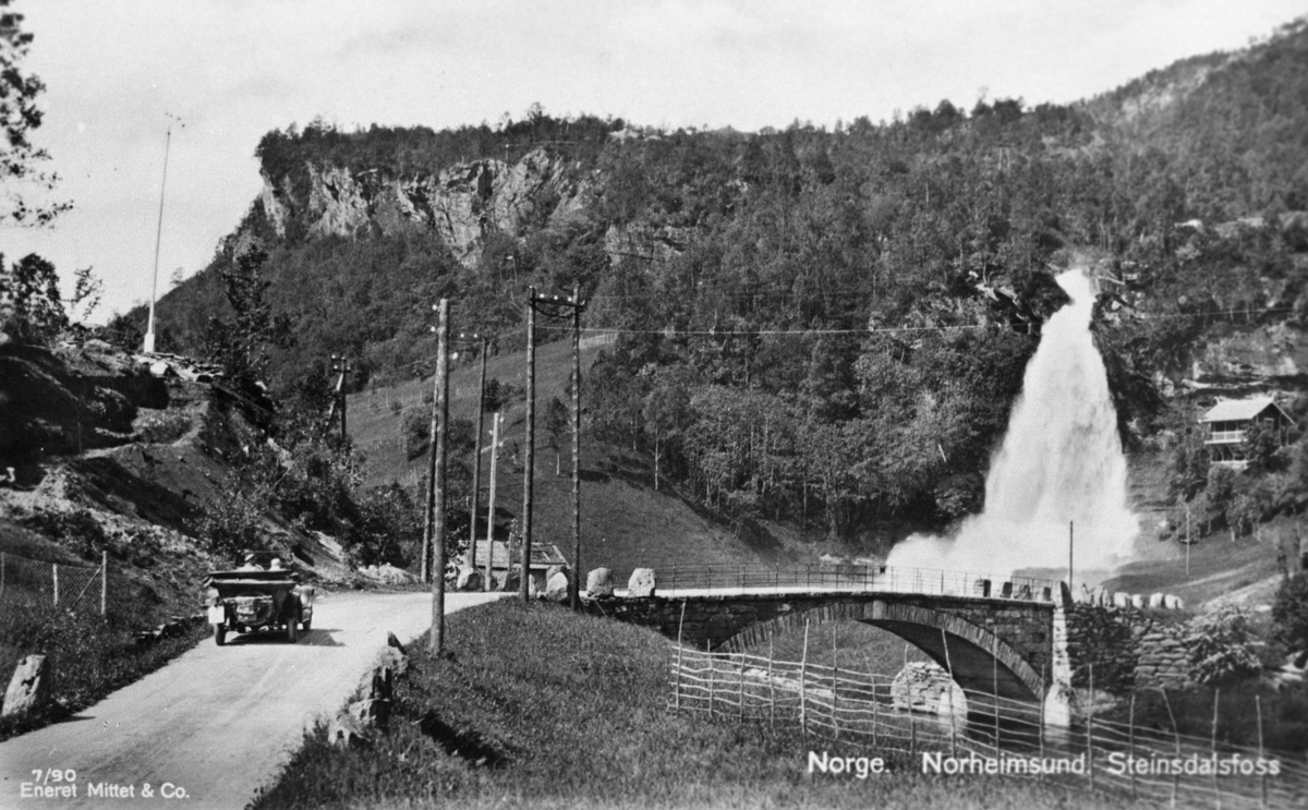 Postkort frå Steinsdalsfossen.