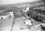 Flygfoto över Hultsjö kyrka i Sävsjö Kommun. Nr K 363.