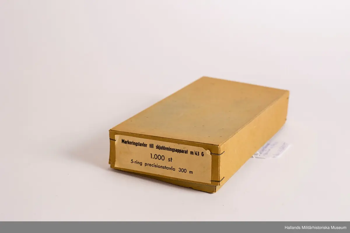 Markeringstavlor i originalask. Ca 1000 st 5-ring precisionstavla 300 m,.