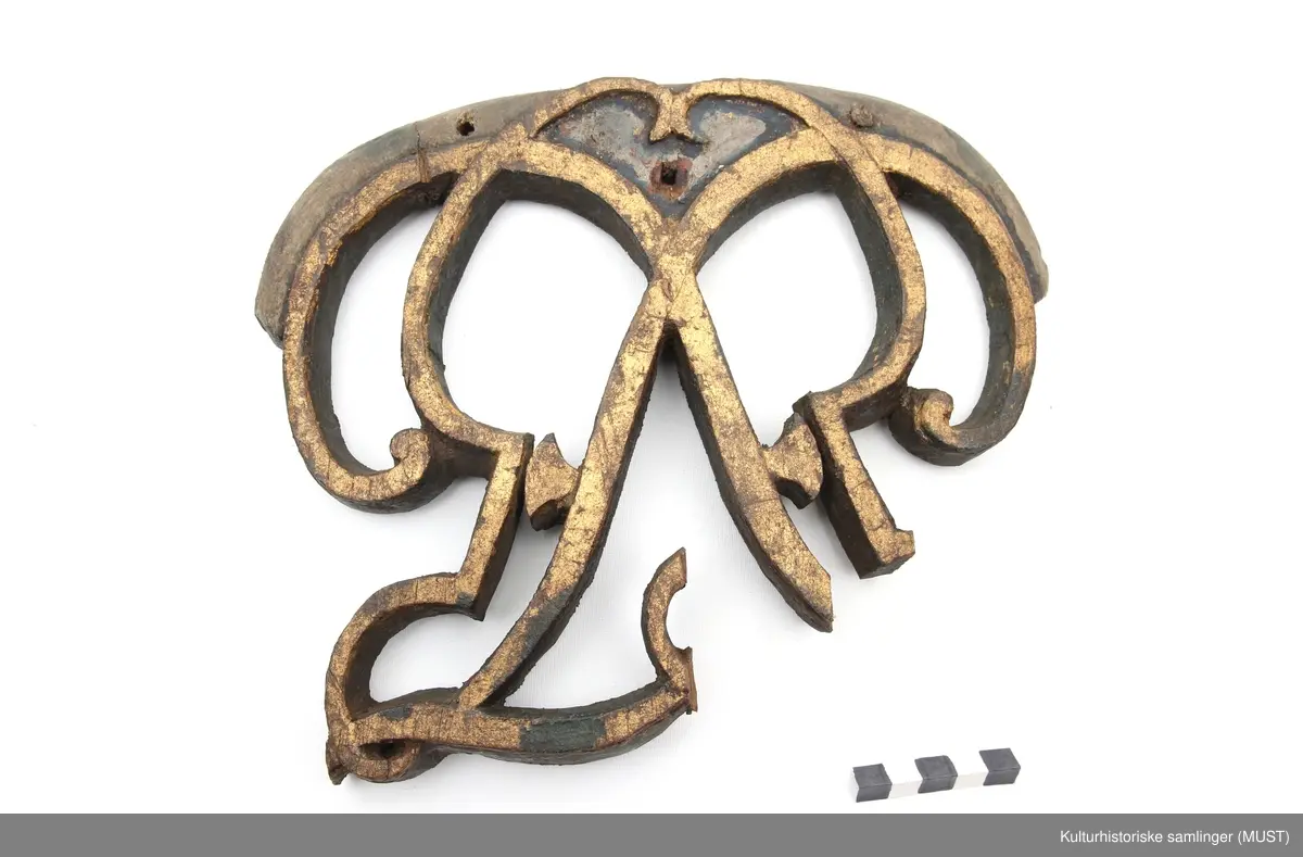 Monogram i tre for Fredrik V av Danmark-Norge.