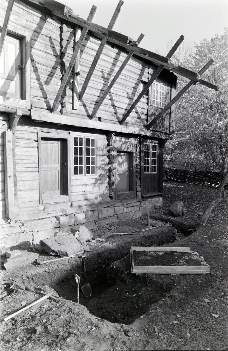 Bolstadbygningen, Hedmarksmuseet, grunnarbeid, restaurering av inngangsparti, steinbryter, HDH.12