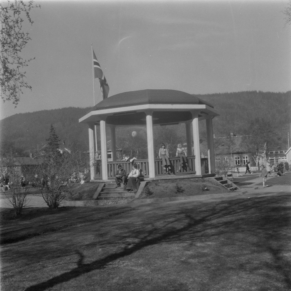 Paviljongen i parken.