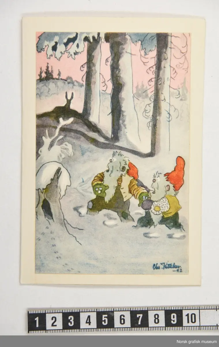To skremte nisser i skogen.