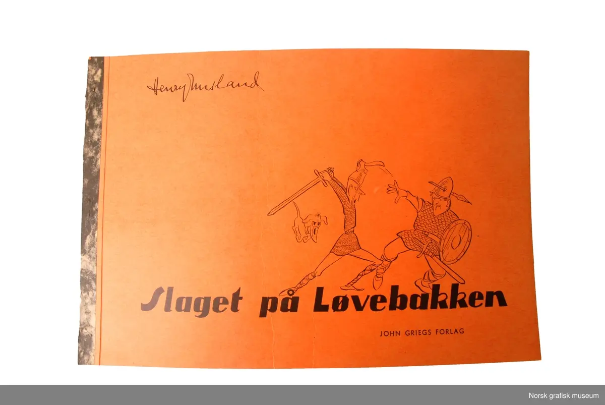 Hefte med karikaturer fra regjeringskrisen i 1963 tegnet av Henry Imsland.