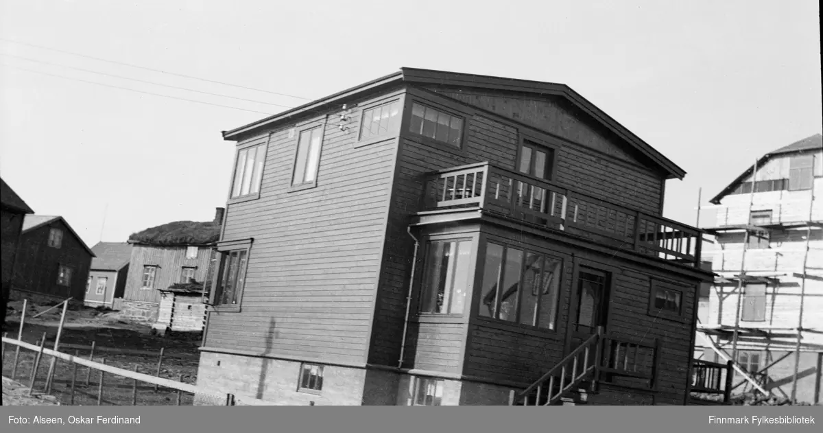 Huset til familien Alseen på Kongens gt. 2 i Vardø, nybygget i 1936.