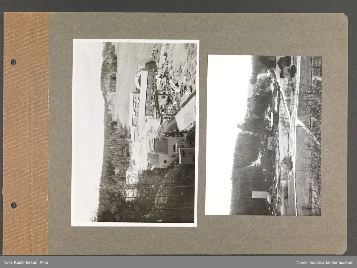 Fotoalbum med 48 sider og 69 innlimte fotografier fra Norsk Hydro på Herøya.