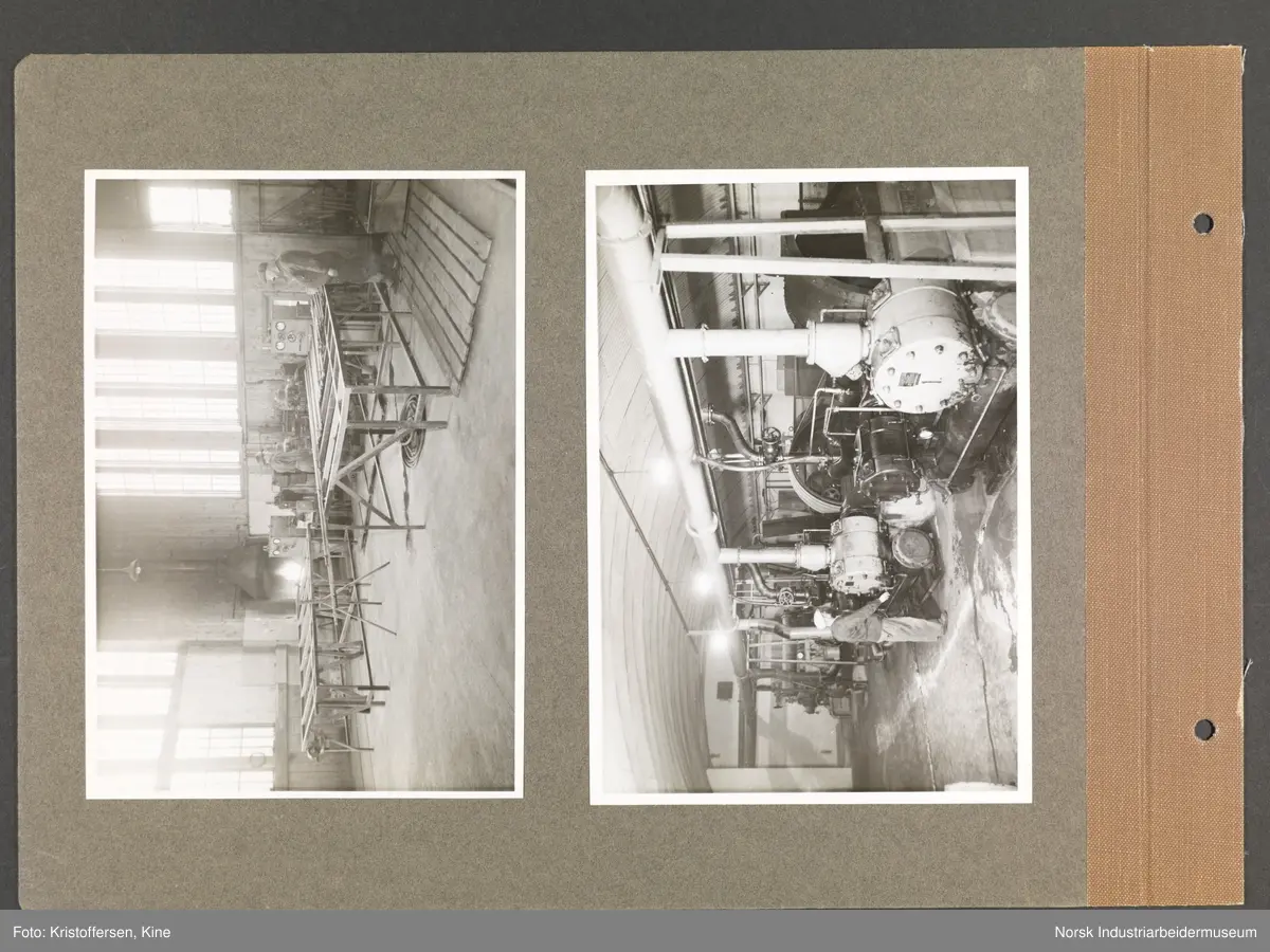 Fotoalbum med 48 sider og 69 innlimte fotografier fra Norsk Hydro på Herøya.