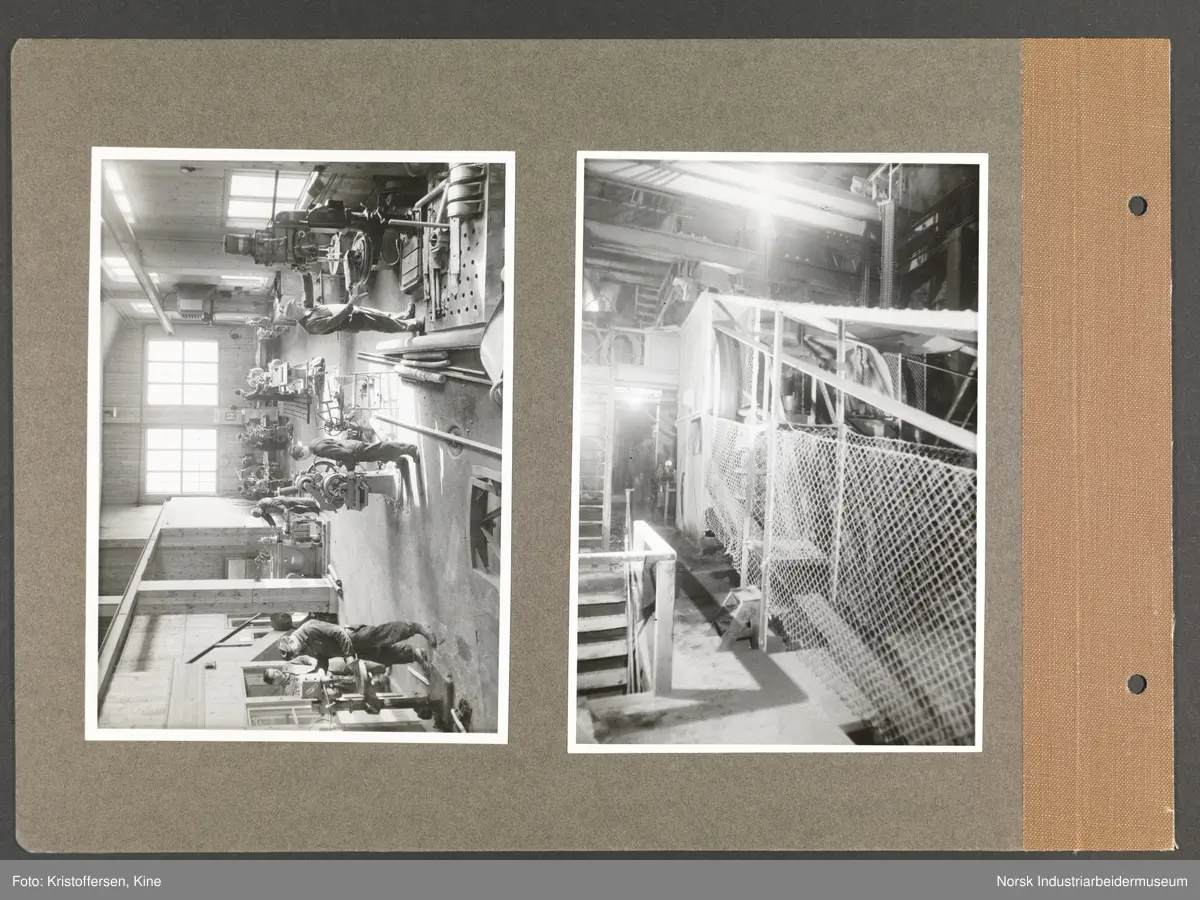 Fotoalbum med 48 sider og 69 innlimte fotografier fra Norsk Hydro på Herøya.