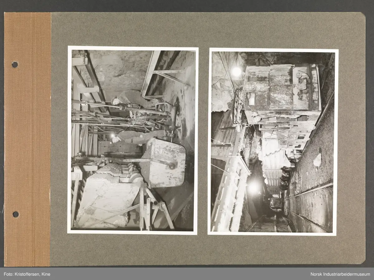 Fotoalbum med 48 sider og 69 innlimte fotografier fra Norsk Hydro på Herøya.
