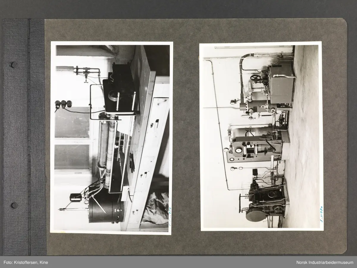 Fotoalbum med 48 sider og 61 innlimte fotografier fra Norsk Hydro på Herøya.