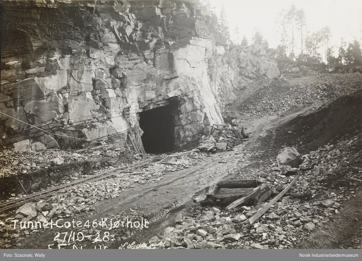 Kjørholt kalksteinsbrudd, tunnel Cote 46