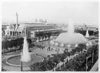 Vy över utställningen. Världsutställningen i Barcelona 1929.
