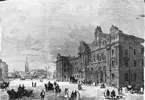 Stockholm centralstation. Illustration 1872.