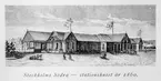 Stockholm Södra station, illustration 1860.