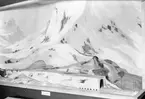Modell av snögalleri vid Riksgränsen; Järnvägsmuseet