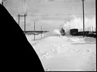Gävle - Dala Järnväg, GDJ N3. Ånglok i snö.