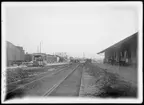 Malmö bangård 1929, vy över Carlsgatan.