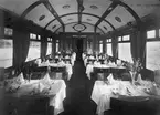 Statens Järnvägar restaurangvagn, SJ ABo3, interiör.