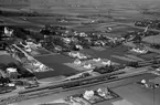 Flygfoto över Skivarp station med omnejd.