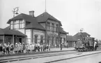 Ängelholm - Klippan Järnväg, EKJ lok 1, vid Munkaljungby station.