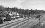 Vy över Svartå station och bangård.