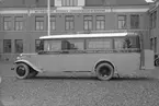 Volvo LV72-buss för D. Larsson, Vadstena. Karossen tillverkad av Aktiebolaget Svenska Järnvägsverkstäderna, ASJ. Leveransfoto.